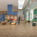 Polysafe Safety Flooring – Eton Oak Parquet, Slip-Resistant