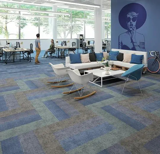 Forbo Flotex Ombré Horizon Electrostatically Flocked Carpet Planks