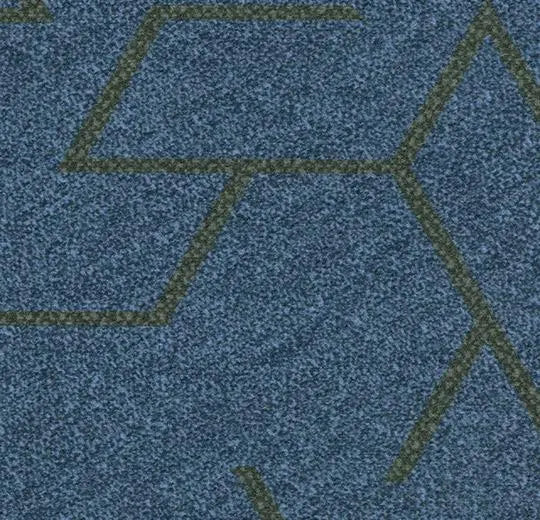 Forbo Flotex Triad Blue Stain-resistant Textile Safety Flooring Planks