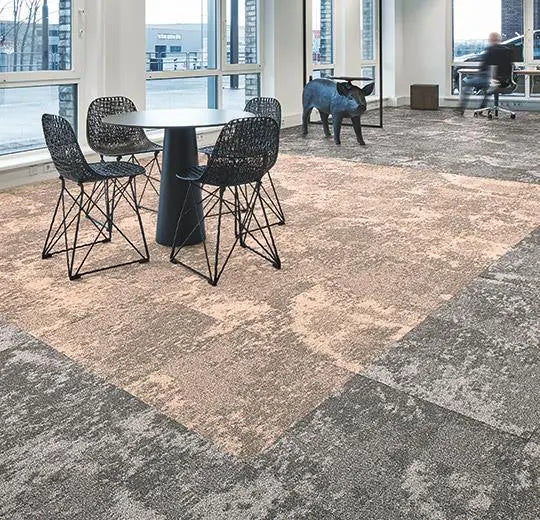 Forbo Tessera Cloudscape Sunset Sky Tufted Multi Height Loop Pile Carpet Tile