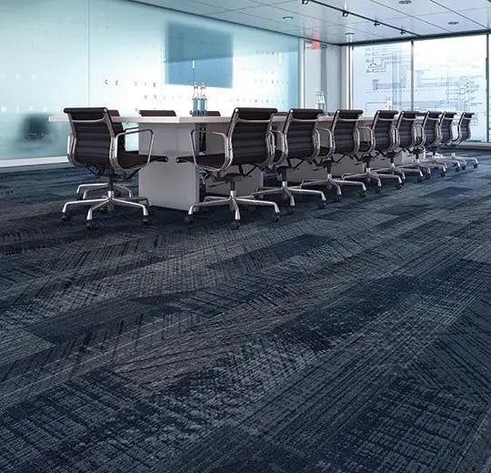 Forbo Flotex Refract Sapphire Semi-plain Floor Carpet Planks