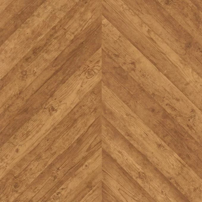 Silentflor PUR Reclaimed Chevron Abrasion Resistant Safety Flooring Roll For Commercial Interiors