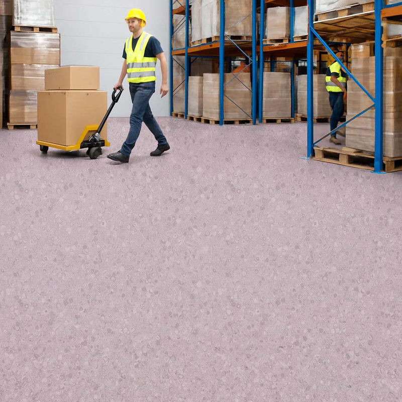 FloresistPro Vinyl Flooring Roll - Soft Violet, 2mm, Eco-Friendly