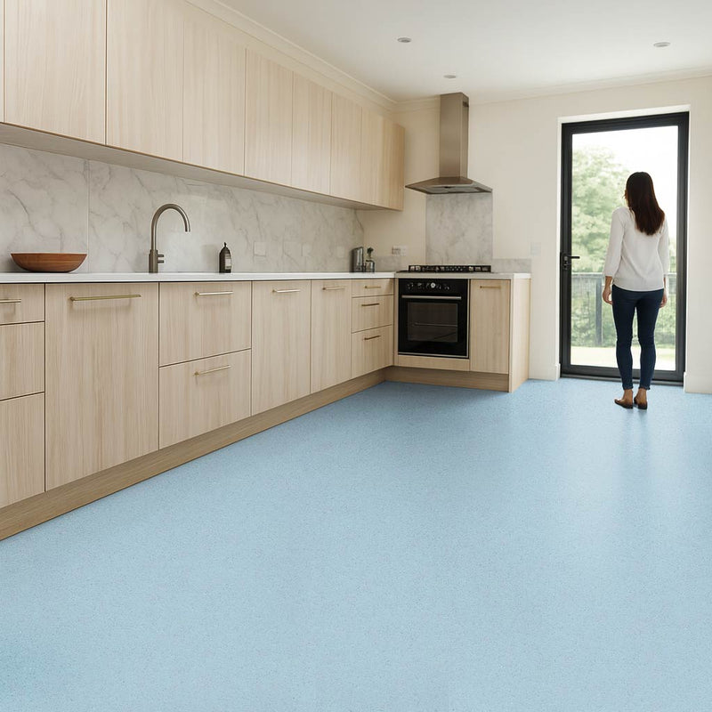 Vinyl Safety Flooring – Easy Install, Sea Breeze, PUR Finish