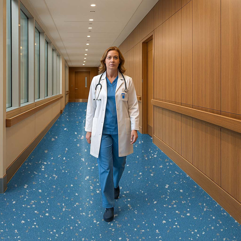 Zyrphan Aquatraxen Blue Penguin Safety Flooring – Slip-Resistant Vinyl for Wet Areas