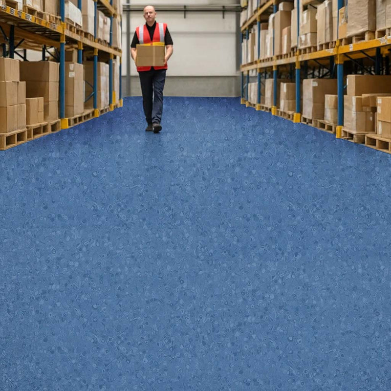 FloresistPro Vinyl Flooring Roll – Blueberry, 2mm thick, Safety Grip
