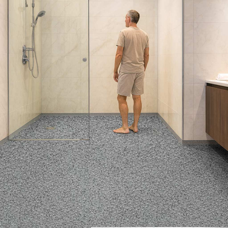 Omnaflor Vinyl Flooring Roll – Tempered Steel, 2mm, Weldable