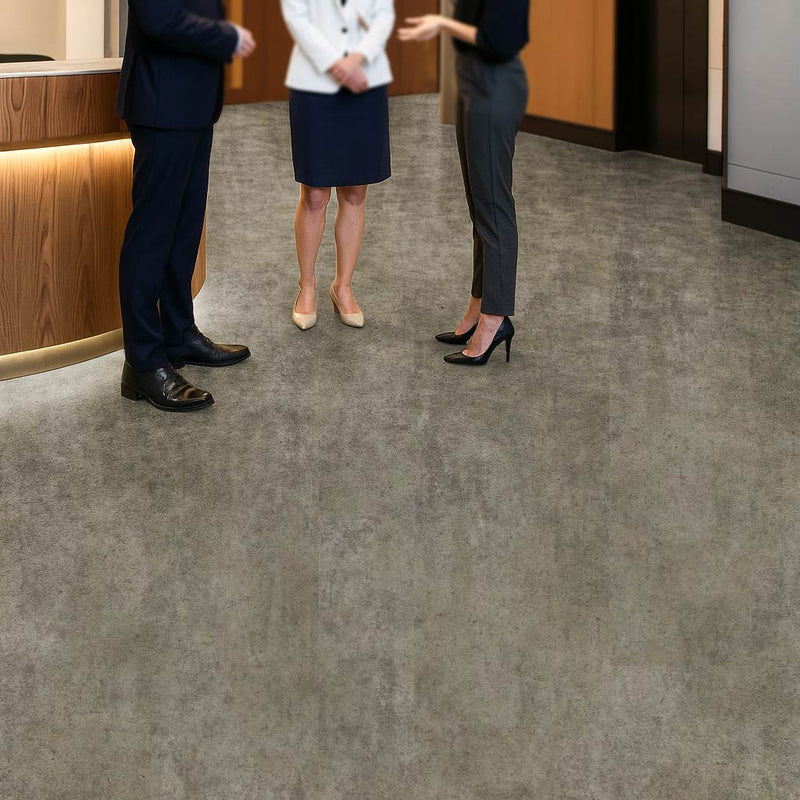 Omnaflor Vinyl Flooring - PUR Safety, Urban Concrete Grey