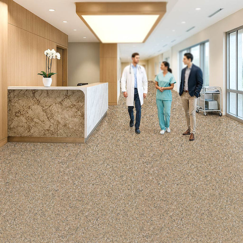 Zyrphan Nexliance Biscuit, Thickness 2.5mm, Heavy Duty Vinyl Flooring