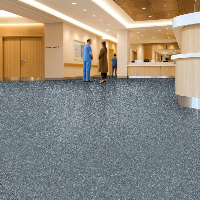 Omnaflor Griptium  Vinyl Flooring – Pearl Granite – Slip Resistant  Adhered