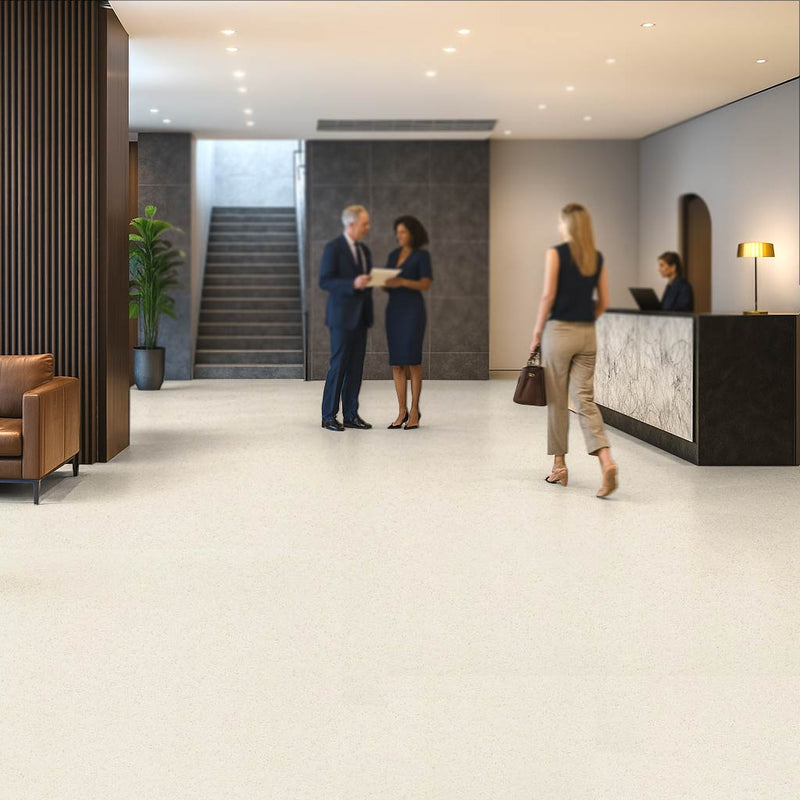 Safety Vinyl Flooring – Adhesive-Free, Slip-Resistant – Vanilla