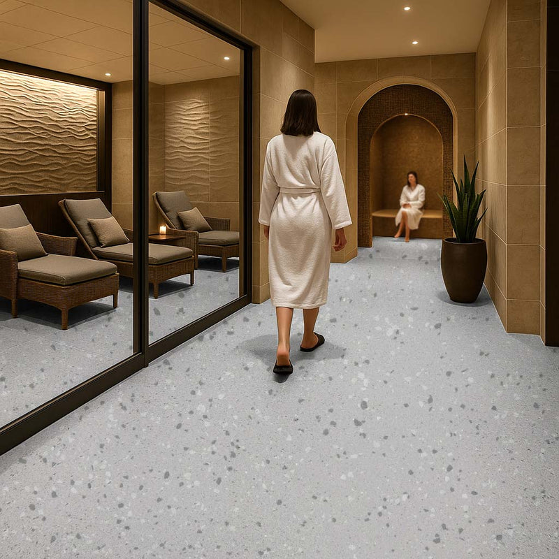 Zyrphan Aquatraxen Puffin Safety Flooring – Slip-Resistant, Grey