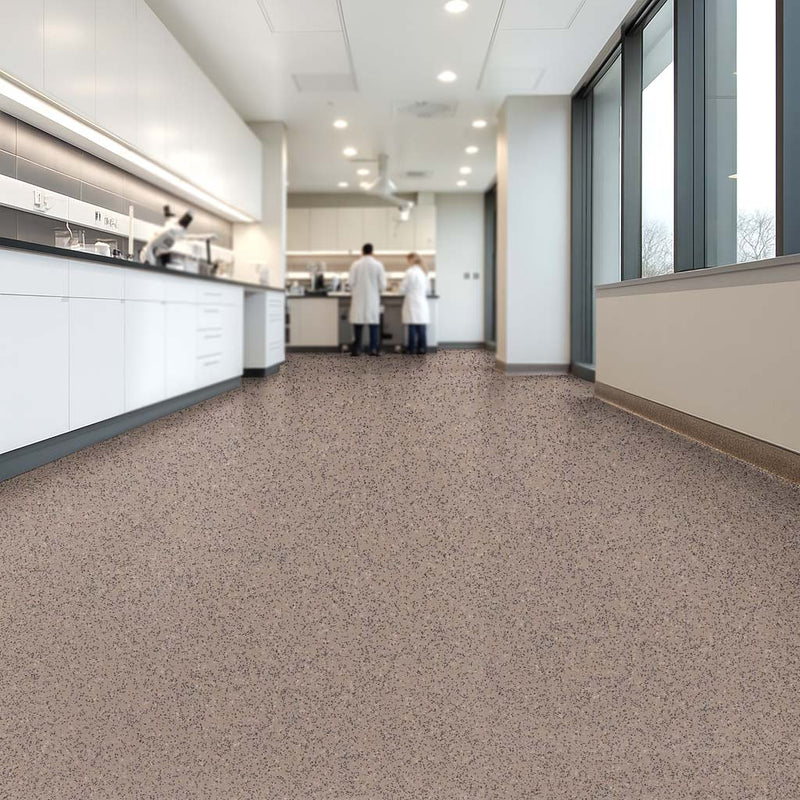 Vinyl Safety Flooring – Slip Resistant, PUR Finish, Siltstone