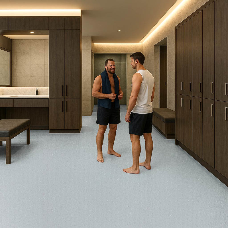Zyrphan WetHold XT Gull Safety Flooring – Slip-Resistant, Barefoot Use