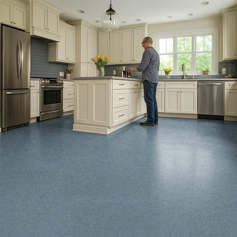 Vinyl Safety Flooring – Slip Resistant, PUR Finish, Breccia