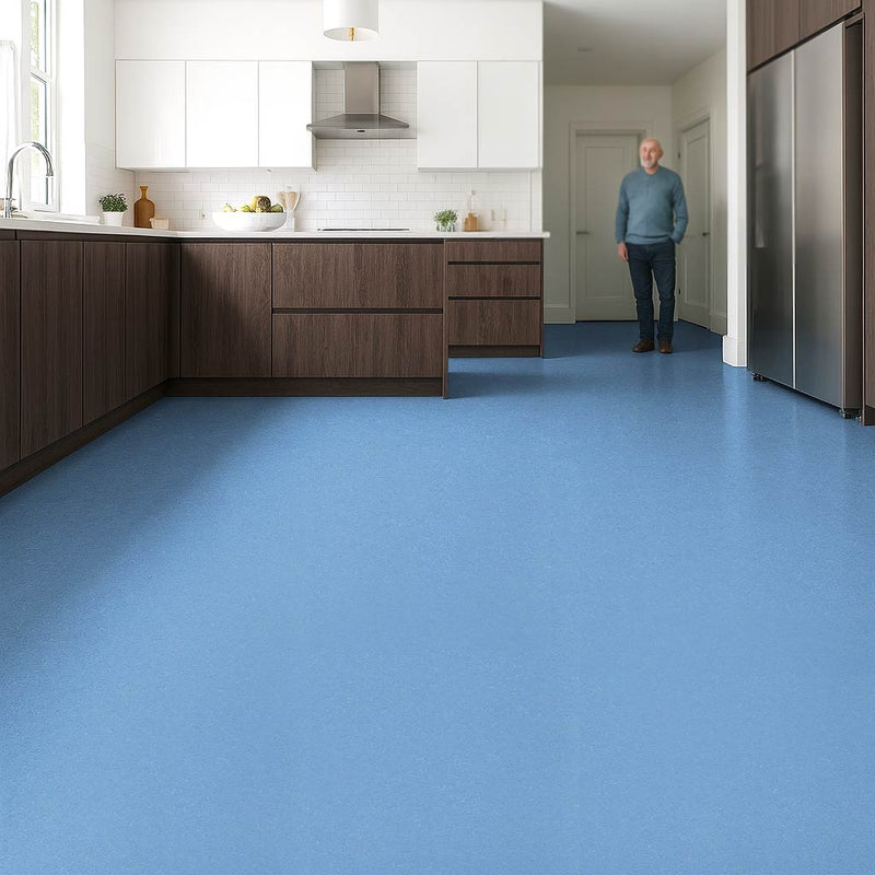 Vinyl Safety Flooring – Azure, Easy Loose Lay, PUR Finish