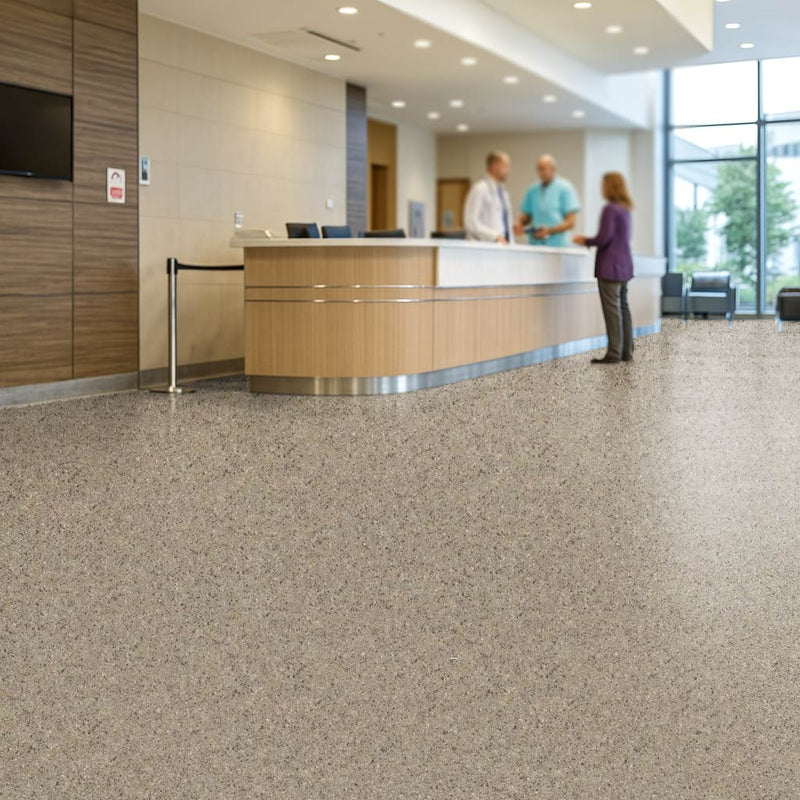 Omnaflor Vinyl Flooring – Durable PUR Finish, Andesite Stone Grey
