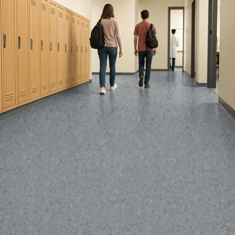FloresistPro Vinyl Flooring Roll - Dark Neutral Grey, 2mm, Eco-Friendly
