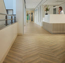 Forbo Surestep Wood Classic Herringbone Safety Flooring, Natural Oak, Slip-Resistant R10, Commercial/Industrial, Easy Maintenance, 2mm Thick, High Traffic, Non-Slip Vinyl
