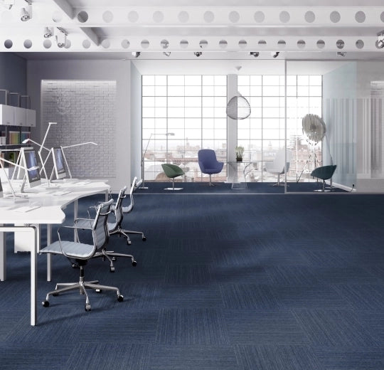 Forbo Tessera Layout & Outline Bubblegum Tufted Low Loop Pile Carpet Plank