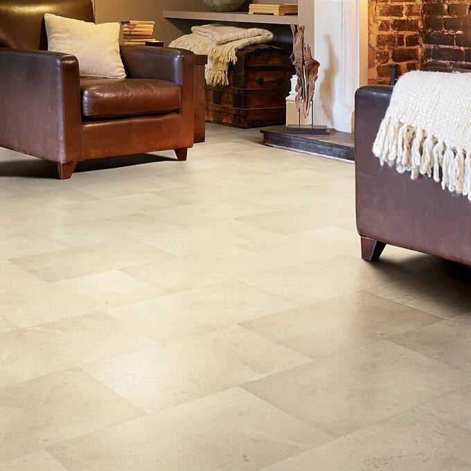 Secura PUR Limestone Heterogeneous Acoustic Luxury Vinyl Sheet