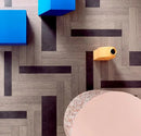 Forbo Modulup Compact Dark Hybrid Wood Concrete Loose Lay Floor Covering Roll