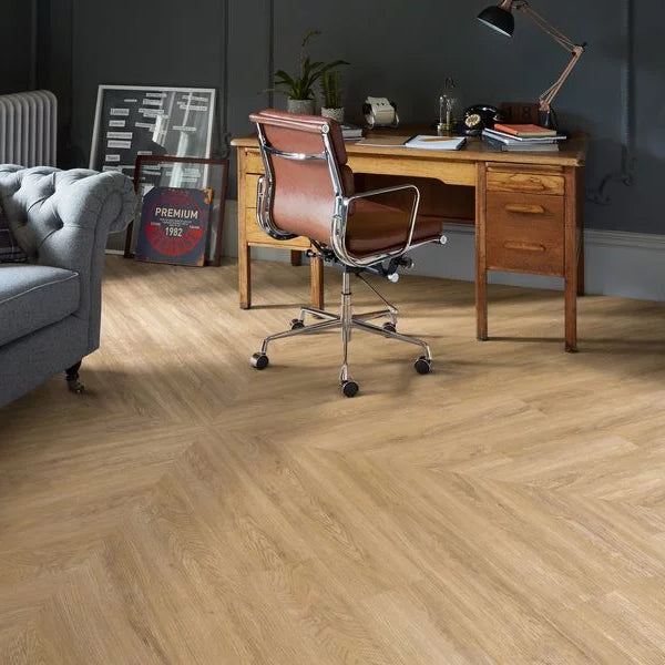 Camaro Wood PUR Sienna Oak Luxury Vinyl Safety Flooring Plank