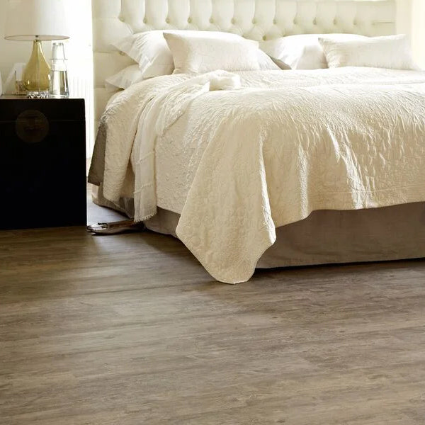 Camaro Wood PUR Smoke Brushed Elm Luxury Vinyl Safety Flooring Plank