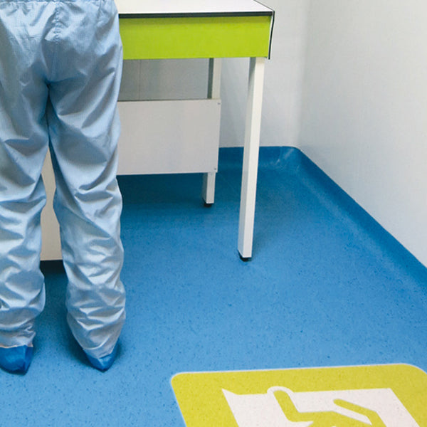 Gerflor Mipolam Biocontrol Performance Sea Storm Chemical & Stain Resistant Floor Covering Roll