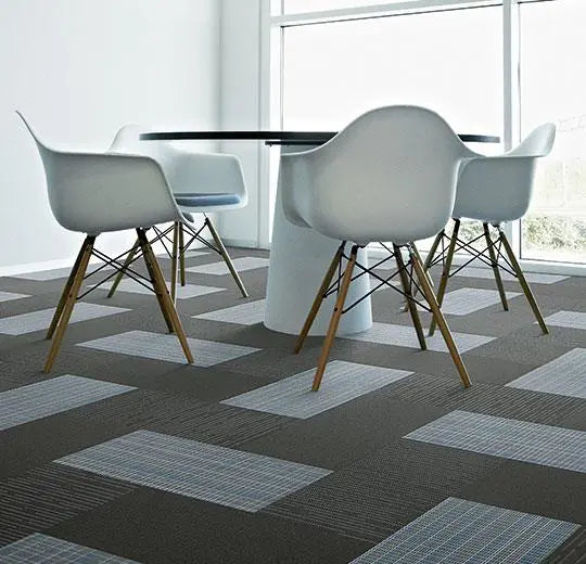 Forbo Flotex Cityscape Complexity Blue Embossed Textile Three Dimensional Flooring Tile