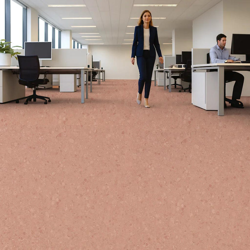 FloresistPro Vinyl Flooring Roll - Dark Peach, 2mm,  Eco-Friendly