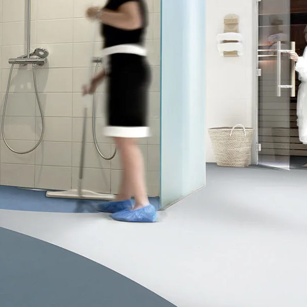 Onyx+ Soft Blue Vinyl Wall Covering For Commercial Wet Room Applications