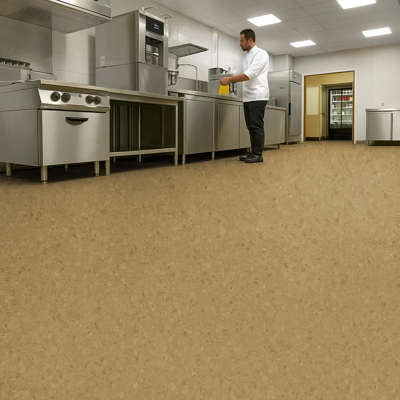 FloresistPro Vinyl Flooring – Flax, 2mm thick, Homogeneous Safety