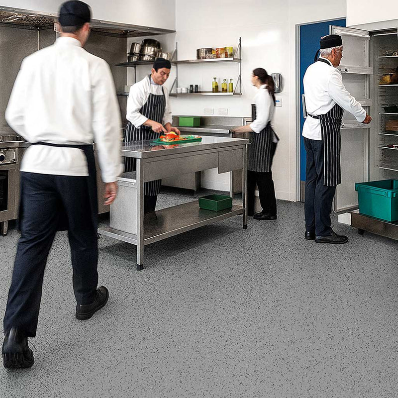 Zyrphan TraxxGuard Silver Grey Safety Flooring – Durable, Slip-Resistant, Grey