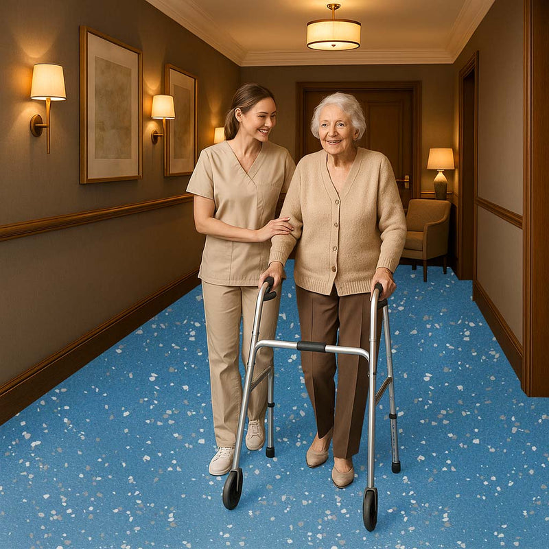 Zyrphan Aquatraxen Blue Penguin Safety Flooring – Slip-Resistant Vinyl for Wet Areas