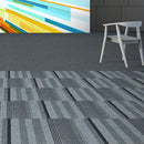 Gerflor SqMile Exec Stripes District Line Tufted Cut Pile Carpet Tile
