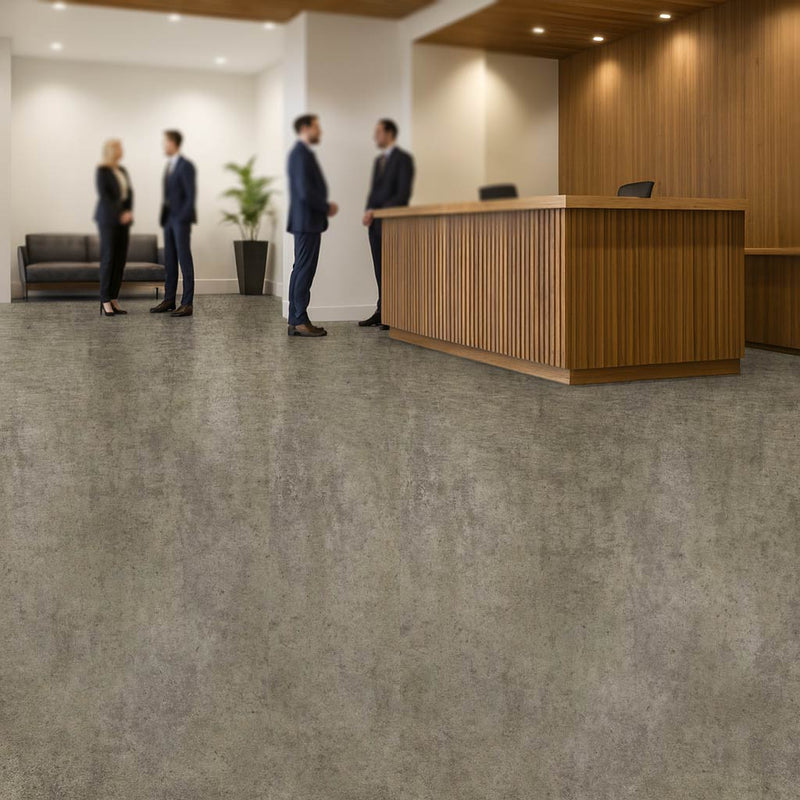 Omnaflor Vinyl Flooring - PUR Safety, Urban Concrete Grey