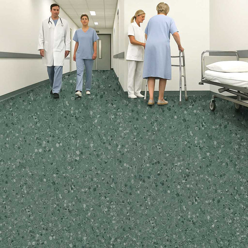 FloresistPro Vinyl Flooring Roll - Contrast Kelp, 2mm, Eco-Friendly