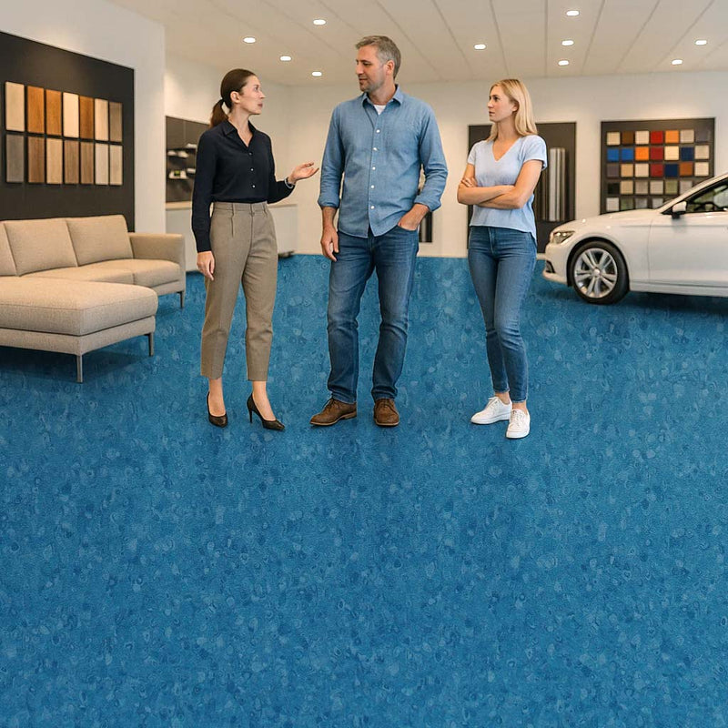 FloresistPro Vinyl Flooring Roll - Ocean, 2mm, Eco-Friendly