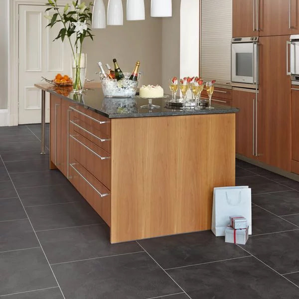 Camaro Wood PUR Atlantic Slate Luxury Vinyl Safety Flooring Tile