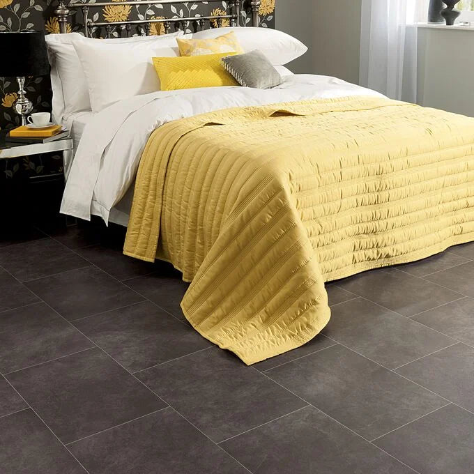 Secura PUR Black Slate Heterogeneous Acoustic Luxury Vinyl Sheet