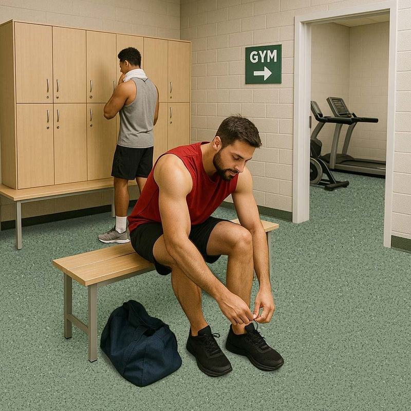 Polysafe Vinyl Safety Flooring – Alpine Green, Slip Resistant