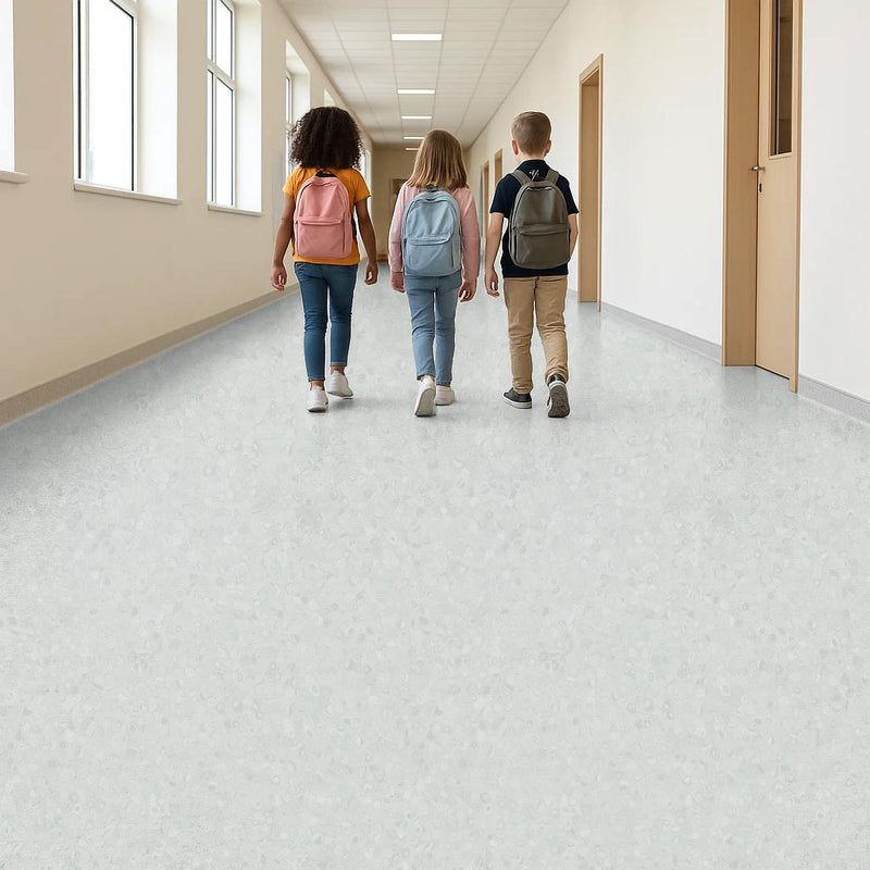 FloresistPro Vinyl Flooring Roll - Grey Sky, 2mm, Eco-Friendly