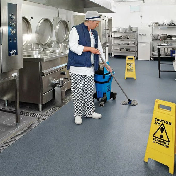 Polysafe Apex Siltstone Non Slip Safety Flooring Roll For Food Processing Areas