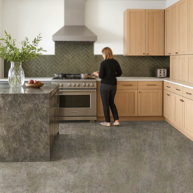 Omnaflor Vinyl Flooring - PUR Safety, Urban Concrete Grey