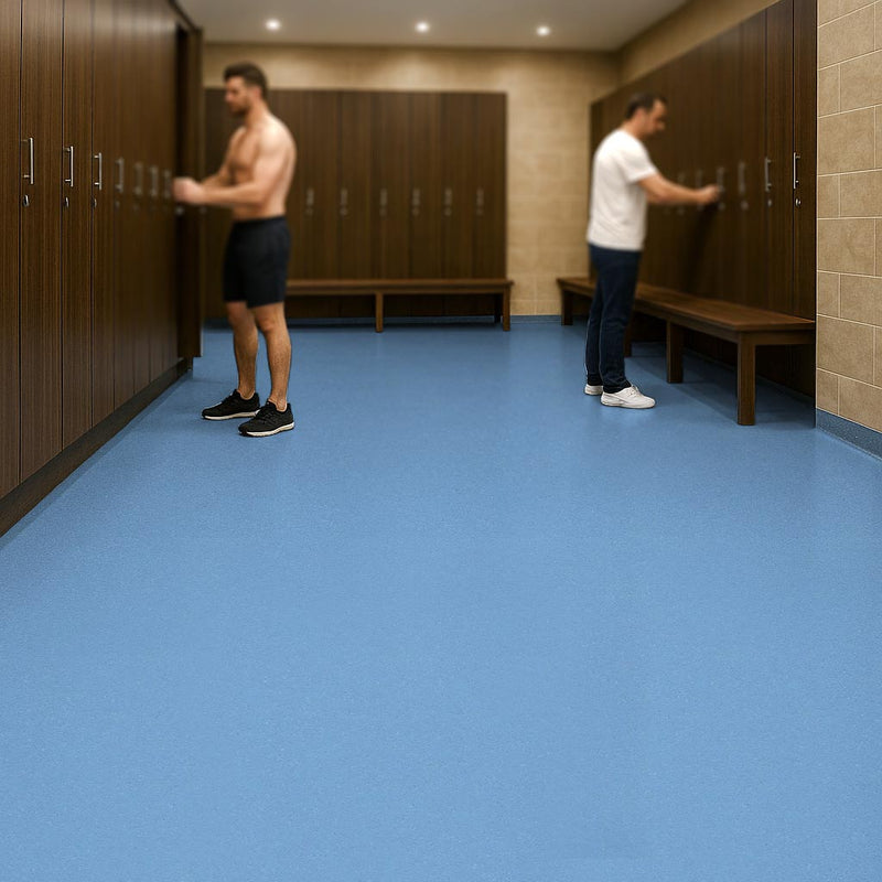 Vinyl Safety Flooring – Azure, Easy Loose Lay, PUR Finish