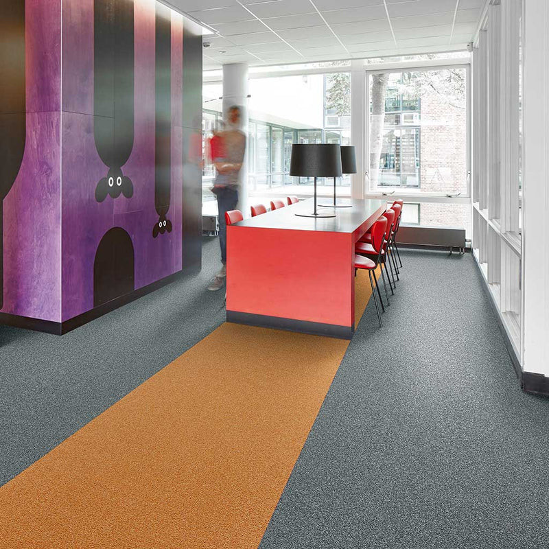 Forbo Tessera Chroma Estuary Textured Loop Polyamide Pile Carpet Tile