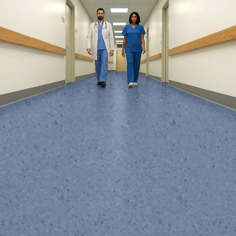 FloresistPro Vinyl Flooring Roll - Lavender Grey, 2mm, Eco-Friendly