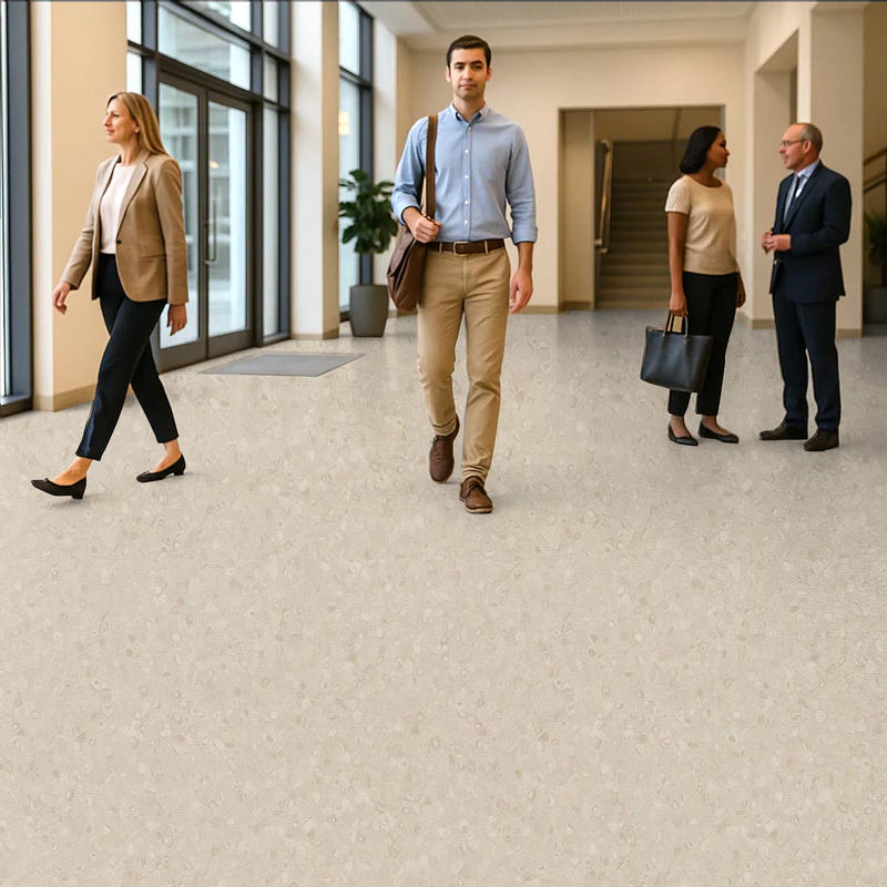 FloresistPro Vinyl Flooring Roll – Mortar, 2mm, Eco-Friendly
