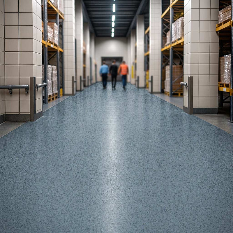 Vinyl Safety Flooring – Slip Resistant, PUR Finish, Breccia